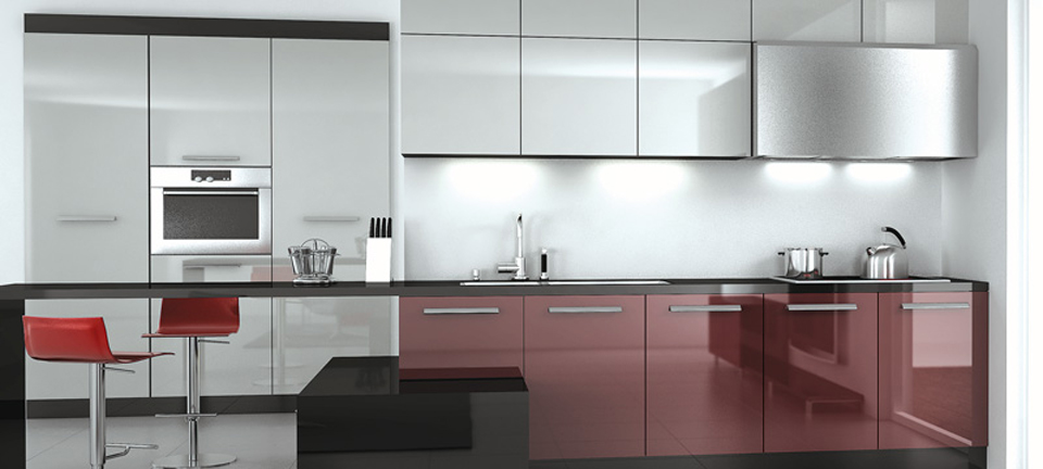 MDF and acrylics: Kitchen: ACR-302 i  ACR-304