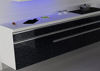 High gloss MDF and acrylic board panels from our supplys: Kitchen: Didim