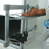 Aluminium Shoe Holder With 2 Shelves 2